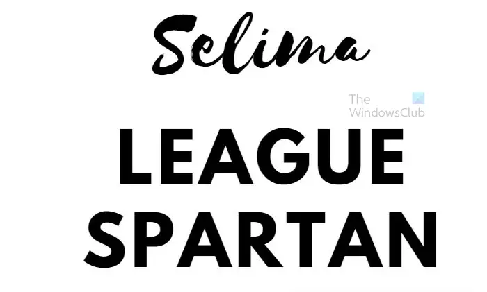 10 привлекательных шрифтов Canva, которые подходят для вашего дизайна - Selima + League Spartan